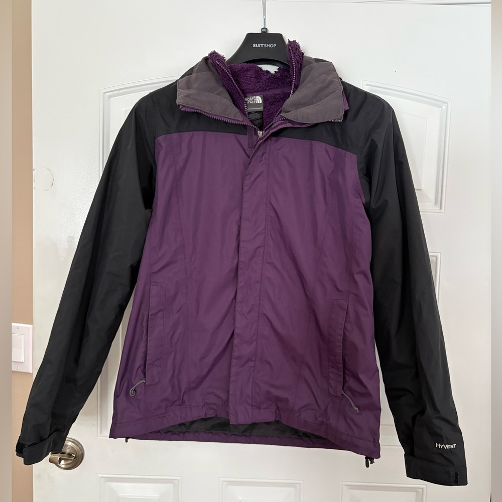 North Face Fleece/Rain jacket combo